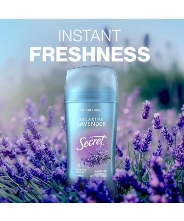 Secret Fresh Antiperspirant and Deodorant for Women 48hr Freshness Sweat & Odor Protection PH Balancing Minerals Invisible Solid Lavender Scent 2.6 oz (Pack of 3) Invisible Solid- 2.6oz (Pack of 3) 2.6 Ounce (Pack of 3) - Buy Online on GoSupps.com