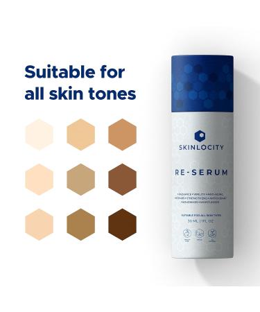 Shop Skinlocity Anti Aging Face Serum | Glutathione Maca Root Hyaluronic Acid & Chaga Extract - Reduce Lines & Wrinkles - Buy Online on GoSupps.com