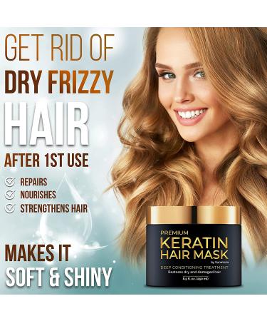 Sunatoria Keratin Hair Mask - Professional Treatment for Repair, Nourishment & Beauty - With Hydrolyzed Keratin for Extra Hydration - Gold Keratin Formula - Buy Online on GoSupps.com
