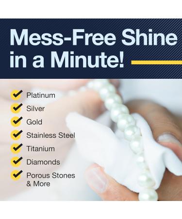 NEW Set of 3 Premium Jewelry Cleaning Cloths | Best Polishing Solution for Silver Gold & Platinum - International Shipping Available - Buy Online on GoSupps.com