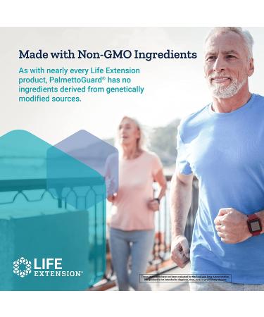 Life Extension Palmetto Guard Saw Palmetto Nettle Root & Beta-Sitosterol Supplement - 60 Softgels | Supports Healthy Prostate & Hormone Metabolism | Non-GMO & Gluten-Free - Buy Online on GoSupps.com