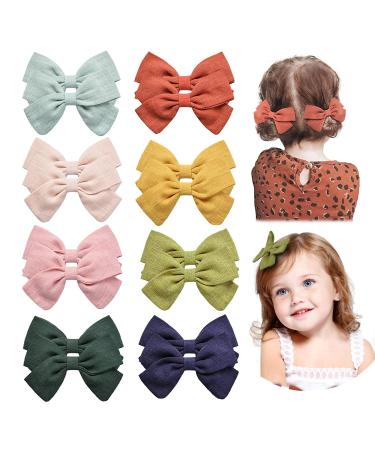 16 pieces baby girl hair loop clips hair clips crocodile clamp hair jewelry for girls toddler children teenage and big girls (m421)