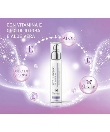  Revitas Organic Anti-Wrinkle Face Cream with Hyaluronic Acid 100% Ultrapure 50ml Jojoba Oil Vitamin E Eye Contour Made in Italy Anti-Wrinkle Facial Serum - Buy Online on GoSupps.com