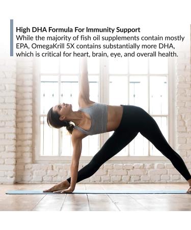 BioTrust OmegaKrill 5X EPA & DHA Fish Oil Supplement for Joint, Heart, and Skin Support | Burpless Omega-3 and Krill Oil with Immune and Eye Benefits (30 Servings) - Buy Online on GoSupps.com