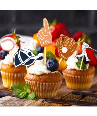 Adirasenotek Baseball Cupcake Toppers and Baseball Themed Cupcake Wrappers Sport Party Supplies for Baseball Themed Party Birthday Party Baby Shower 20Set Cupcake Decorations - Buy Online on GoSupps.com