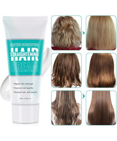  Jildouf Cream for curly hair | Curly hair straightener with protein correction | 60ml smoothing lotion for smoothing and nourishing hair for all hair types - Buy Online on GoSupps.com