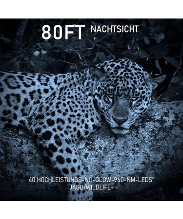 4K 48MP Wild Camera - IP66 Hunting Camera with 120 Wide Angle & 0.2s Trigger Time - IR LEDs & 2.4'' LCD for Wildlife Observation - Buy Online on GoSupps.com