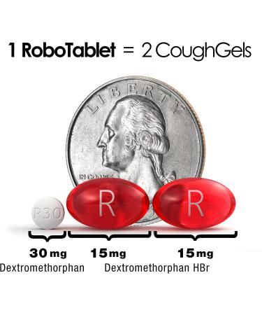 RoboTablets Cough Suppressant 100 Doses - 30mg Dextromethorphan Tablets - Buy Online on GoSupps.com