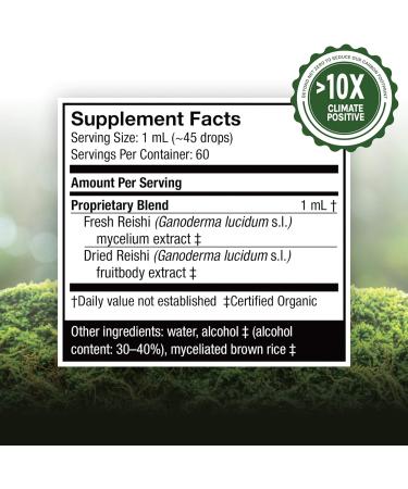 Host Defense Reishi Extract 2 fl oz - Mushroom Supplement for General Wellness - Pack of 1 - Buy Online on GoSupps.com