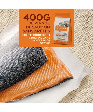 Nature's Variety Original No Grain - Junior Dog Food for all sizes - Grain-free - with Boneless Salmon - 2kg - Buy Online on GoSupps.com