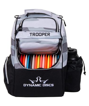 Dynamic Discs Trooper Disc Golf Backpack | Frisbee Disc Golf Bag with 18+ Disc Capacity | Introductory Disc Golf Backpack | Lightweight and Durable One Size Arctic Camo