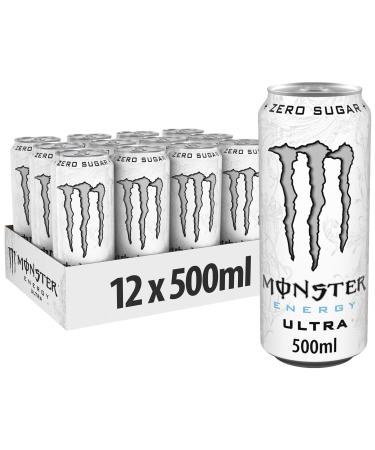 Monster - Energy Ultra - Energy Drink - 1 can - 500 ml - Energy booster - Less sweet - Lighter taste - No calories - High caffeine