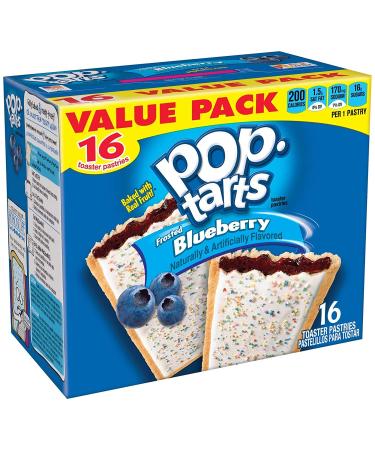 Pop-Tarts Frosted Blueberry Toaster Pastries (1 Pack) 29.3 OZ - Buy Online on GoSupps.com