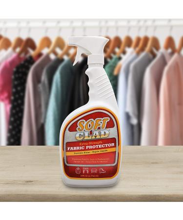 Extra Strength Fabric Protector Spray Prevents Stains and Repels Liquids. SoftClad Safely Guards Furniture, Shoes, Carpet, Upholstery, Suede, Leather, Couch, Canvas and more. Safe for indoor use -32oz - Buy Online on GoSupps.com
