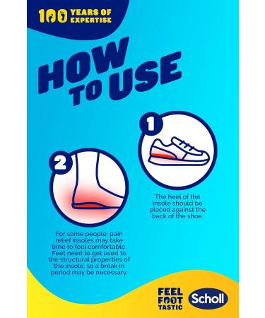 Scholl Orthotic Insoles - Knee to Heel Pain Relief with 3-in-1 Action - Size Small (UK 4.5-6.5) - 1 Pair - Buy Online on GoSupps.com