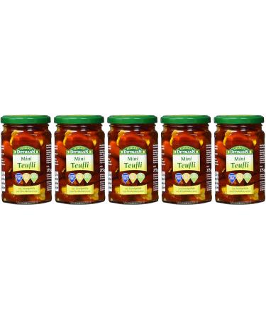 Buy Feinkost Dittmann Mini Teufli - Red Peppers with Cream Cheese Filling 5 Pack (5 x 275g) - International Shipping Available! - Buy Online on GoSupps.com