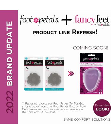 Foot Petals Women's Rounded 3 Pair Clear Gel Inserts - One Size - Buy Online on GoSupps.com