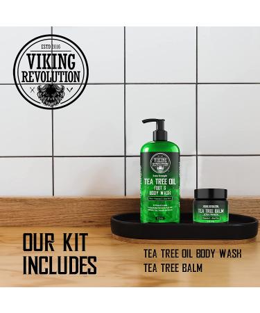 Men's Tea Tree Oil Kit for Athlete's Foot, Jock Itch, Eczema & Body Odors - Body Wash & Balm Set - Extra Strength - Buy Online on GoSupps.com