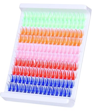 Goddvenus Wispy Colored Cluster Lashes C Curl Individual Eyelashes with Colors (6D) - Buy Online on GoSupps.com