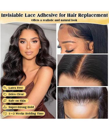 Invisible Waterproof Wig Glue 1.76oz - Strong Hold Adhesive for Lace Wig/Poly/Toupee - Includes Tools - Shop Now! - Buy Online on GoSupps.com
