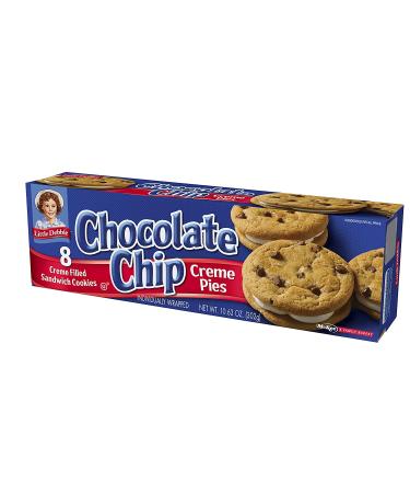 Little Debbie Chocolate Chip Creme Pie - 6 Cartons of 8 Snacks (48 Total) - Buy Online on GoSupps.com