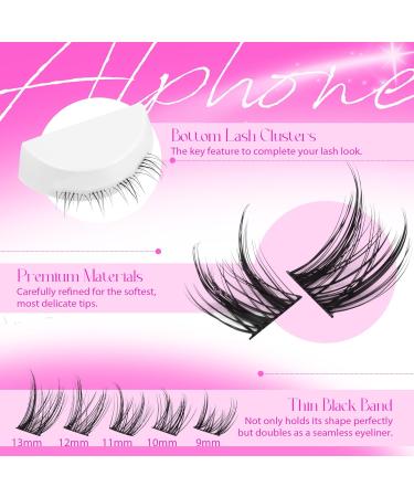 Buy Wispy Lash Clusters - 180 Pcs DIY Fluffy Eyelash Extensions for Natural Look - ALPHONSE A Manhua Eye - Buy Online on GoSupps.com