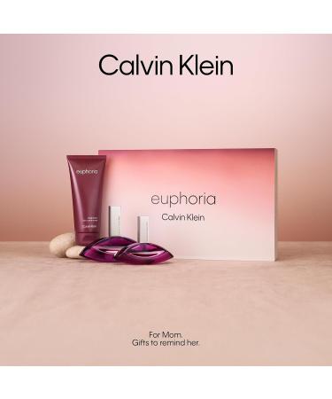 Calvin Klein Euphoria Eau de Parfum Chypre Women's Perfume With Notes of Pomegranate Black Orchid Lotus Blossom & Mahogany Wood Long Lasting Fragrance 3 piece set (3.3 fl oz. + 1 fl oz. + 3.3 fl oz.) - Buy Online on GoSupps.com