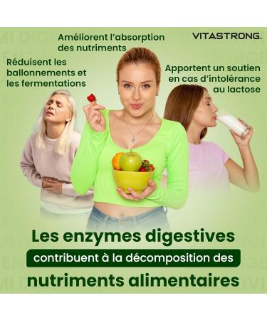  Vitastrong. Vitastrong Complete Digestive Enzymes with cloves patented DigeZyme blend maltodextrin alpha-amylase protease cellulase lipase lactase. Vegan tablets non-GMO gluten-free. - Buy Online on GoSupps.com