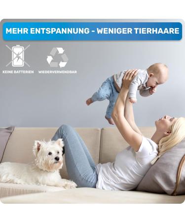 Bluepet Rollotollo Self-Cleaning Lint Roller | Pet Hair Remover for Dogs & Cats | Includes 4x Laundry Balls | International Shipping Available - Buy Online on GoSupps.com