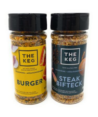 The Keg Summer Seasoning Bundle - Includes The Keg Steak Seasoning (180 g) and The Keg Burger Seasoning (165 g)