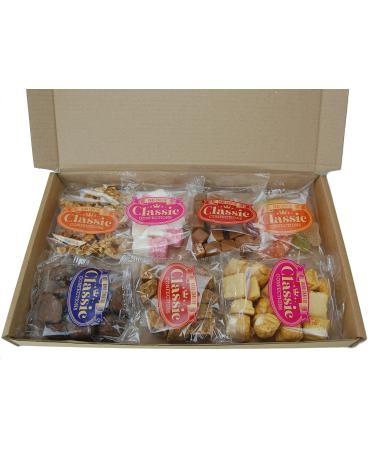 Bysel Traditional Confectionery Selection Hamper in a Large Postage Box including fudge cinder toffee fruit jellies honeycomb and peanut brittle