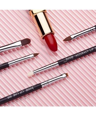 Jessup Lip Brush Set Professional Lip Makeup Brushes for Streak-Free Application | 5 Premium Synthetic Brushes for Contouring & Defining Lips - Buy Online on GoSupps.com