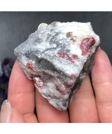 Gemstones for Decoration Natural Rough rundum Stones and Minerals raw red Gemstone Specimen Aura (Color : 80-90g) Natural Stones (Color : 70-80g) Natural Luster (Color : 80-90g)