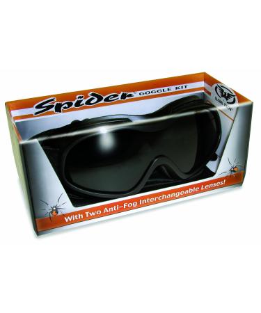 Global Vision SPIDER GOGGLE MOTORCYCLE EYEWEAR WITH CLEAR & SMOKE LENS KIT