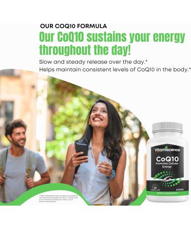 Buy CoQ10 200mg - 60 Capsules | Boost Cellular Energy & Antioxidant | Men & Women Supplements - Worldwide Shipping - Buy Online on GoSupps.com