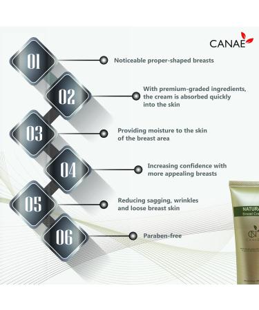 CANAE Pueraria Mirifica Breast Enhancement Cream - Natural Firming & Enlarging Solution for Bigger Busts | 3.5 Oz - Buy Online on GoSupps.com