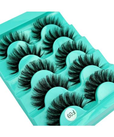 Shop Fluffy Volume Mink Lashes - 5 Pairs of Glamour Wispy Curly Strip Eyelashes | False Eyelashes That Look Like Extensions - Buy Online on GoSupps.com