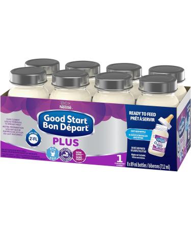 Good Start Plus 1 Nurser Ready-to-Feed Liquid Baby Formula 8 x 89 ml With 2'-FL DHA For Brain & Eye Development Easy to Digest - Buy Online on GoSupps.com