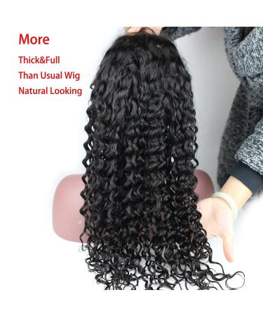 Buy 14-Inch Brown Lace Front Wig | Real Brazilian Water Wave Human Hair | Pre-Plucked 150% Density International Shipping - Buy Online on GoSupps.com