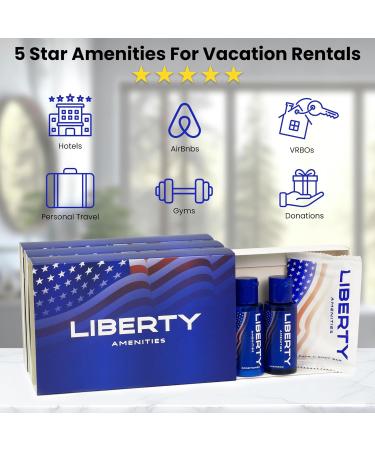 Liberty Amenity Kit - Boxed Hotel Toiletries Bulk Set - 30 kits 150 pieces | 1 oz Shampoo Conditioner Body Wash Lotion & Bar Soap for Hotels & Vacation Rentals - Buy Online on GoSupps.com