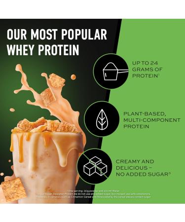 ESN Vegan Designer Protein Powder Cinnamon Cereal 2 x 910 g Can + Free Shaker - Muscle Building and Recovery Cinnamon Cereal 910 g (Package of 2) - Buy Online on GoSupps.com