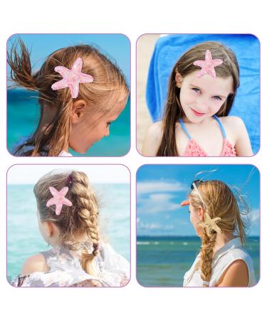 Amabro 6-Piece Sea-themed Hair Clips - Glittering Shell Accessories for Women & Girls - Buy Online on GoSupps.com