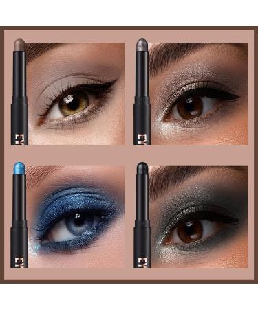  EONFAVE Set of 8 matte and cream eyeshadow sticks with glitter highly pigmented eye makeup pencil - Buy Online on GoSupps.com