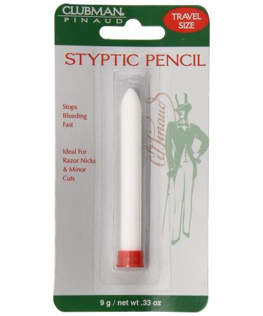 Pinaud Clubman Travel Size Styptic Pencil, 0.33 Ounce.