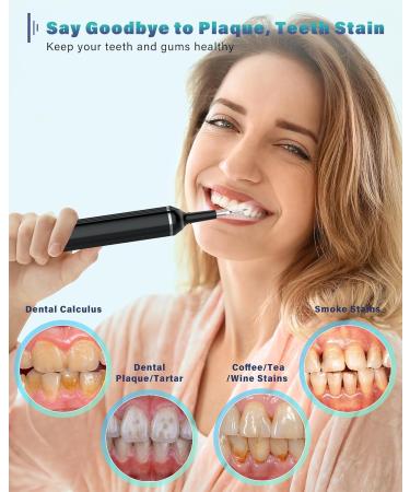 Plaque Remover for Teeth - LED Dental Cleaning Kit with Tartar Remover 5 Modes & Rechargeable Cleaner - 4 Replaceable Heads - Buy Online on GoSupps.com