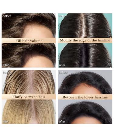Boobeen Hair Powder for Thin Hair - Waterproof Hairline Concealer & Root Touch Up in Dark Grey | Instant Coverage for Men & Women - Buy Online on GoSupps.com