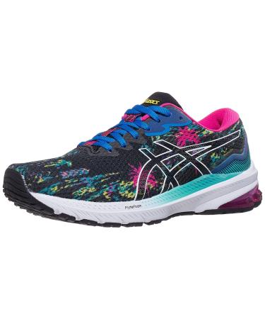 ASICS Women's GT-1000 11 Running Shoes 8.5 Black/Pink Glo