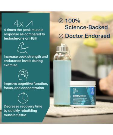 Perform Pre Workout Powder - Vegan Energy Supplement with Amino Acids & Creatine for Men & Women - Grape Flavor (6.7 oz - Buy Online on GoSupps.com