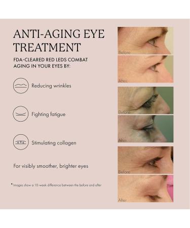 Vanity Planet Alya Red LED Eye Glasses Pink Frame - Wearable Beauty Tech with Auto Shut Off for Eye Treatment - Grey - Buy Online on GoSupps.com