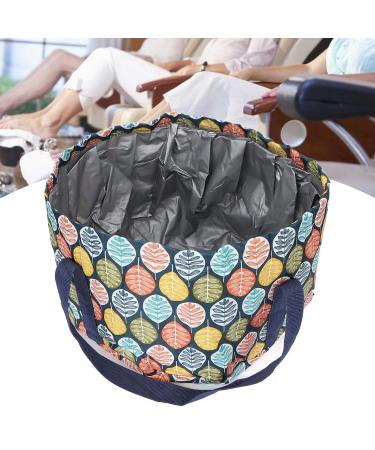 BEIJIALY Bassin de Trempage des Pieds Pliable Sac de Bain de Pieds Portable avec Poign es Baignoire de Voyage pour les Pieds Seau D'eau de Bain de Pieds en Polyester Imperm able 21L Seau de Spa pour